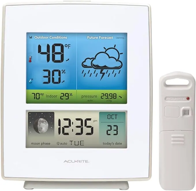 AcuRite 02031M Weather Station w Forecast/Tempe<wbr/>rature/Humidit<wbr/>y/Moon NEW OPEN BOX