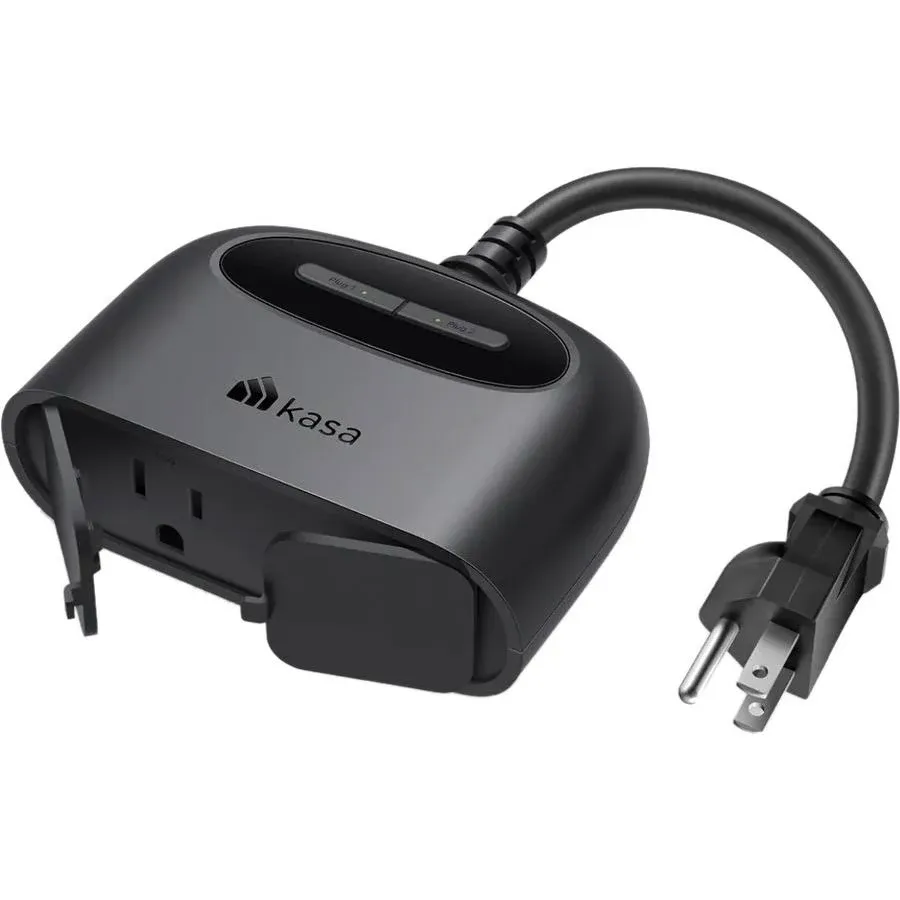 TP-Link Kasa Smart Wi-Fi Outdoor Plug, Black