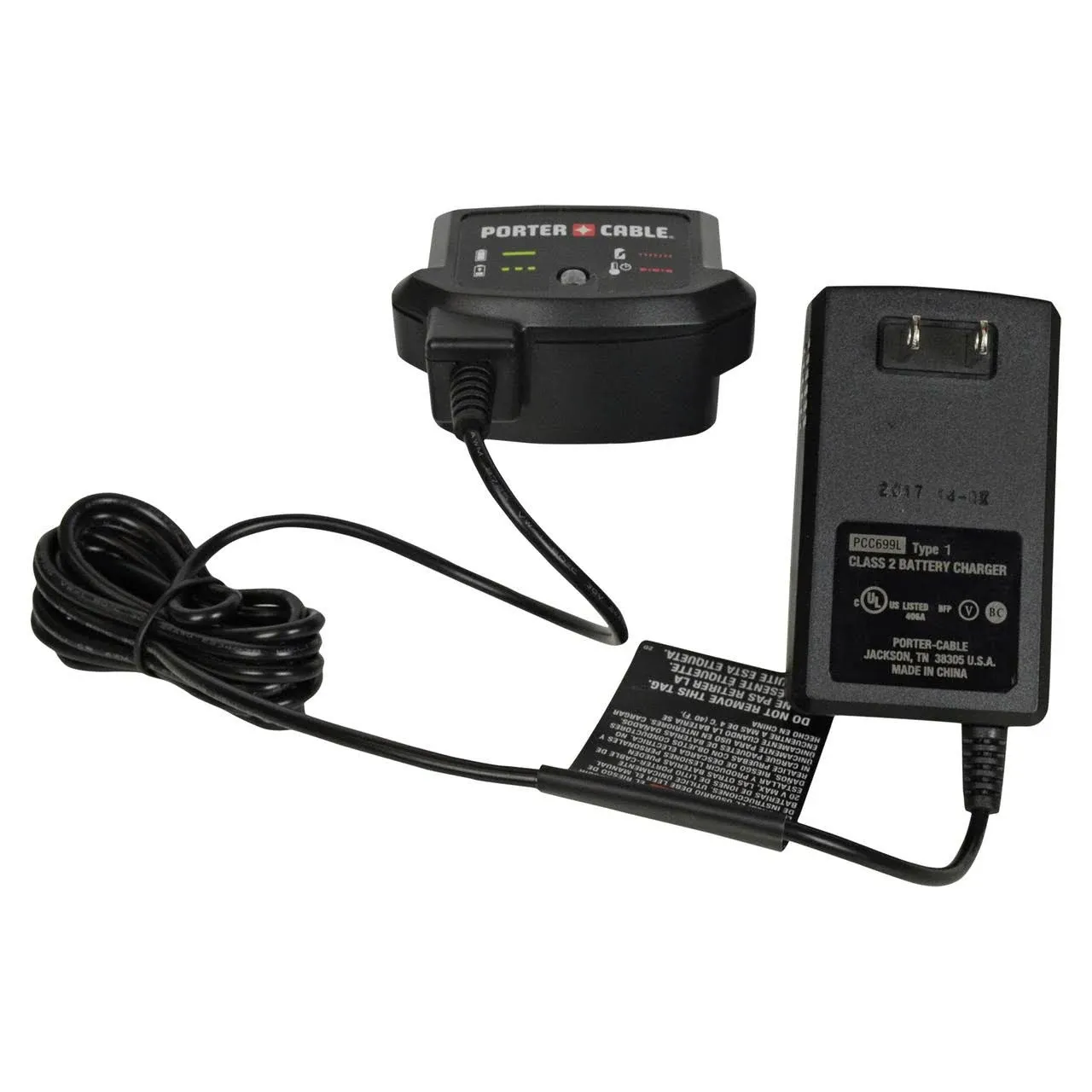 PORTER-CABLE PCC699L 20V Max Lithium-Ion Battery Charger - Black