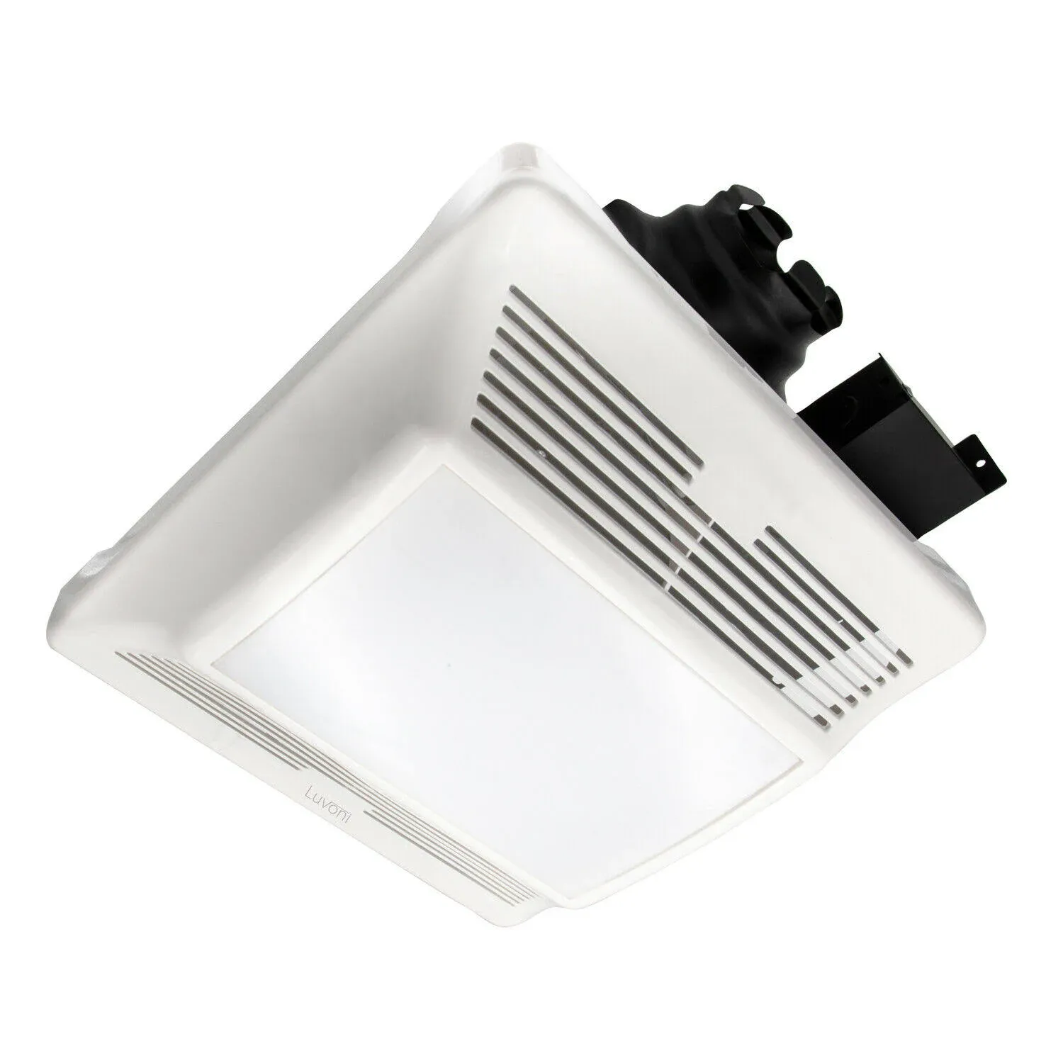 Luvoni 90 CFM Bathroom Exhaust Fan, 1 Sone Quiet Operation, Built-in LED Light ...