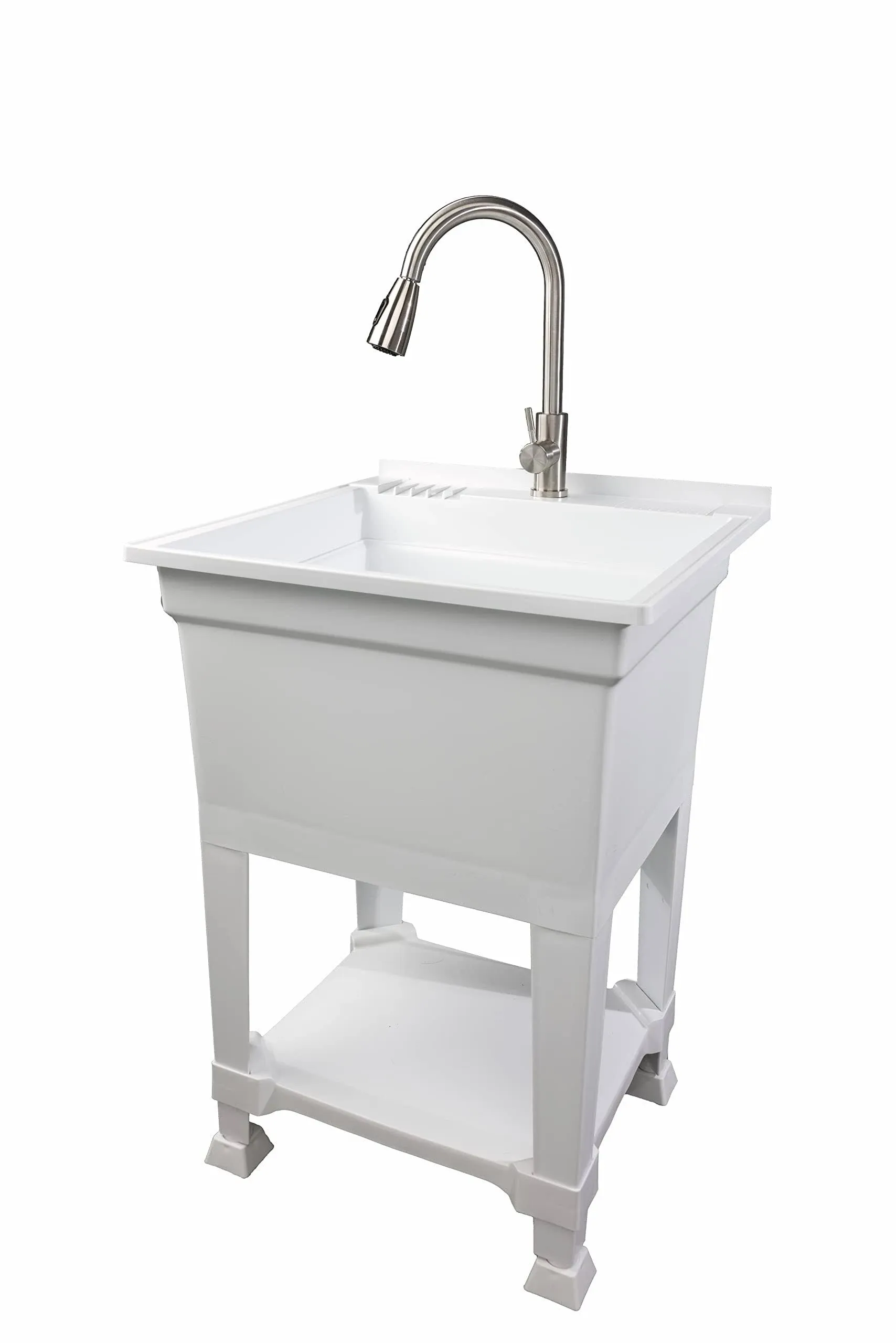 Usa-Made Plastic Freestanding 24 in X 24-Inch Utilitytub Heavy Duty Compact Util