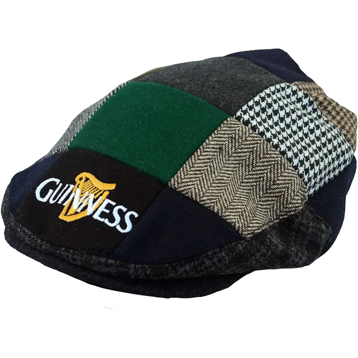 Guinness Patch Tweed Flat Cap-Large