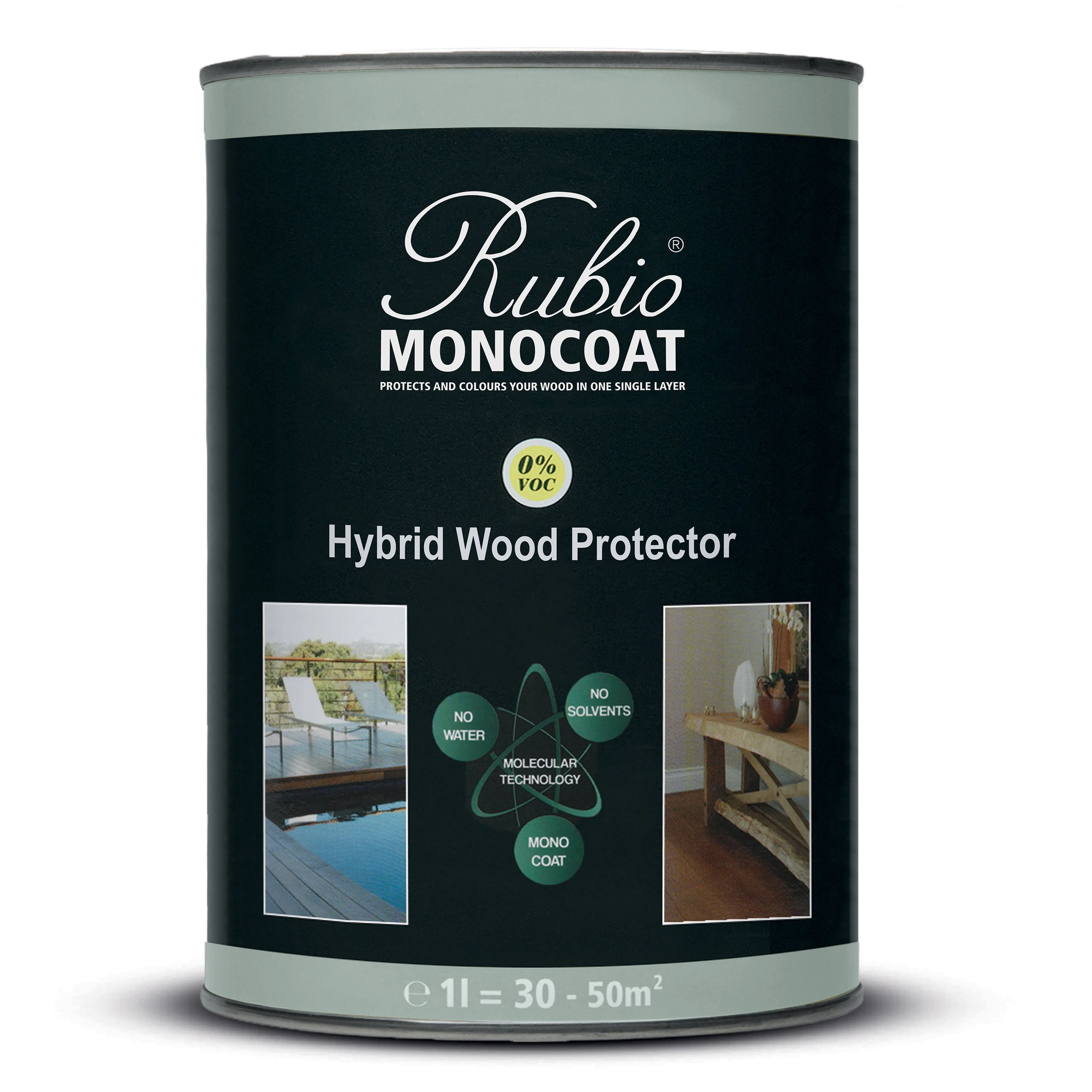 Rubio Monocoat Hybrid Wood Protector 1.0 Liter Pure