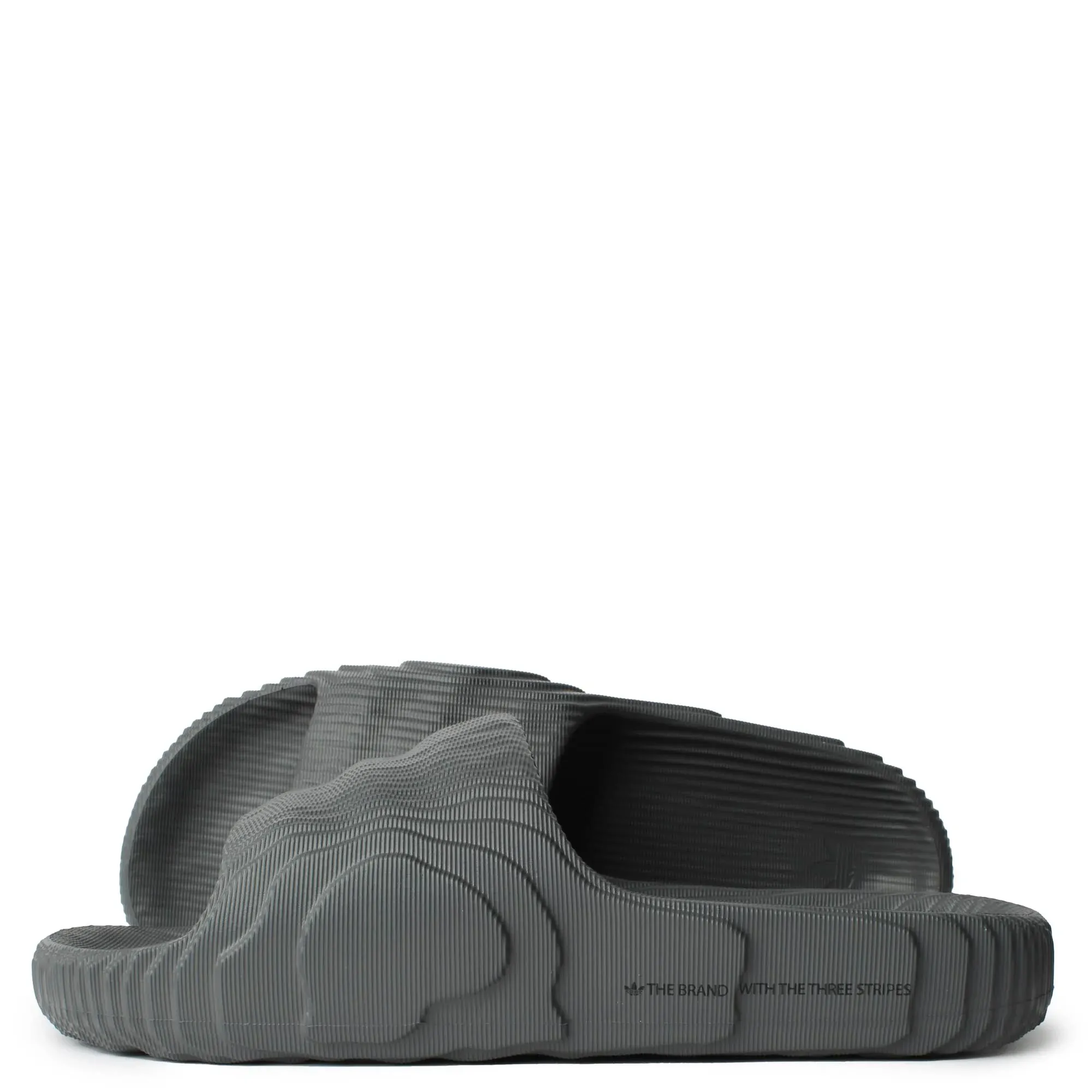 Adilette 22 Textured Slides In Grey