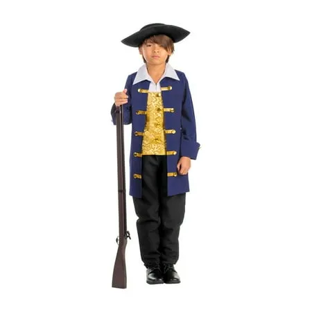 Dress-Up-America Colonial Costume for Kids - Revolutionary War Costume For Boys - Authentic Aristocrat Costume