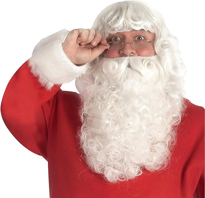 Deluxe Santa Beard and Wig Costume Kit