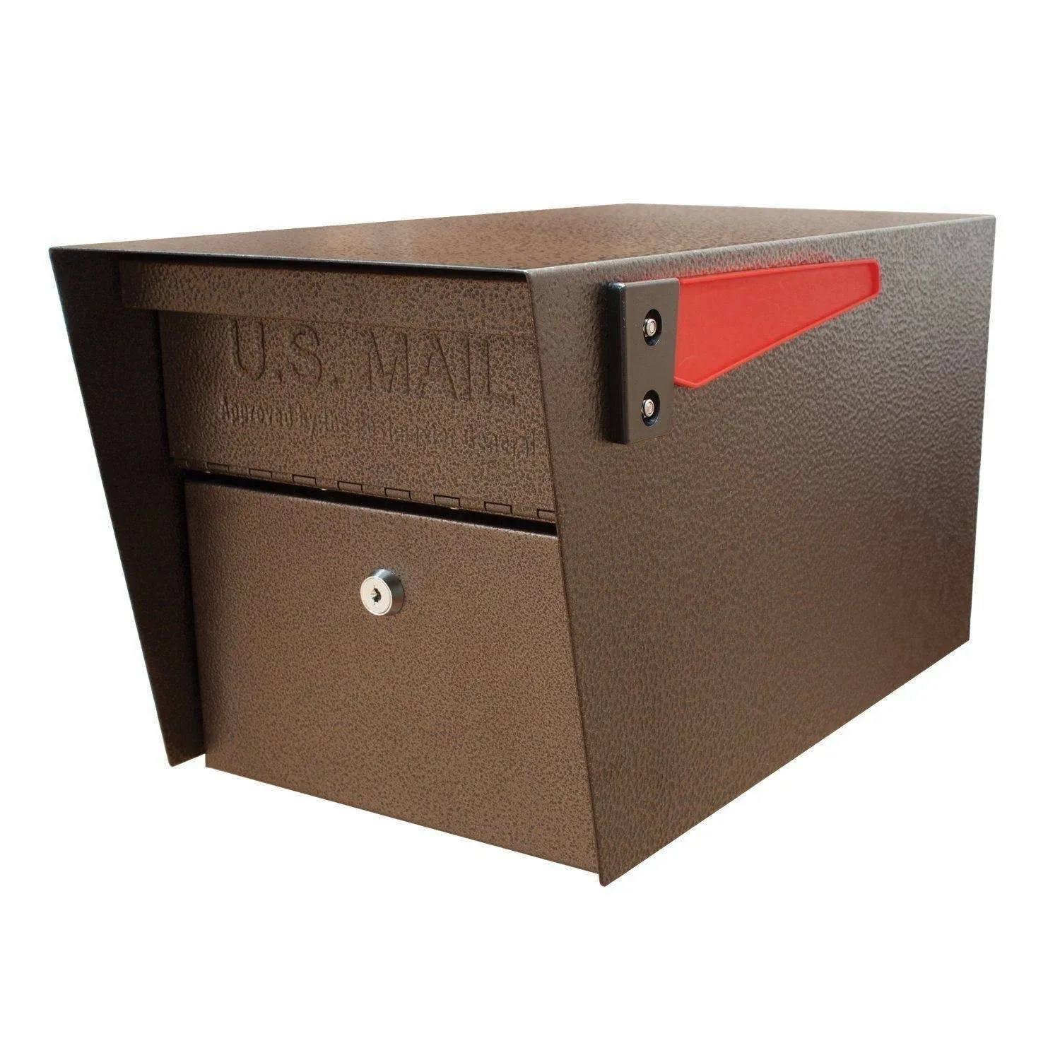 Post-Mount Mailbox 11&#034; x 21&#034; High Security Locking System Leak Protected Bronze