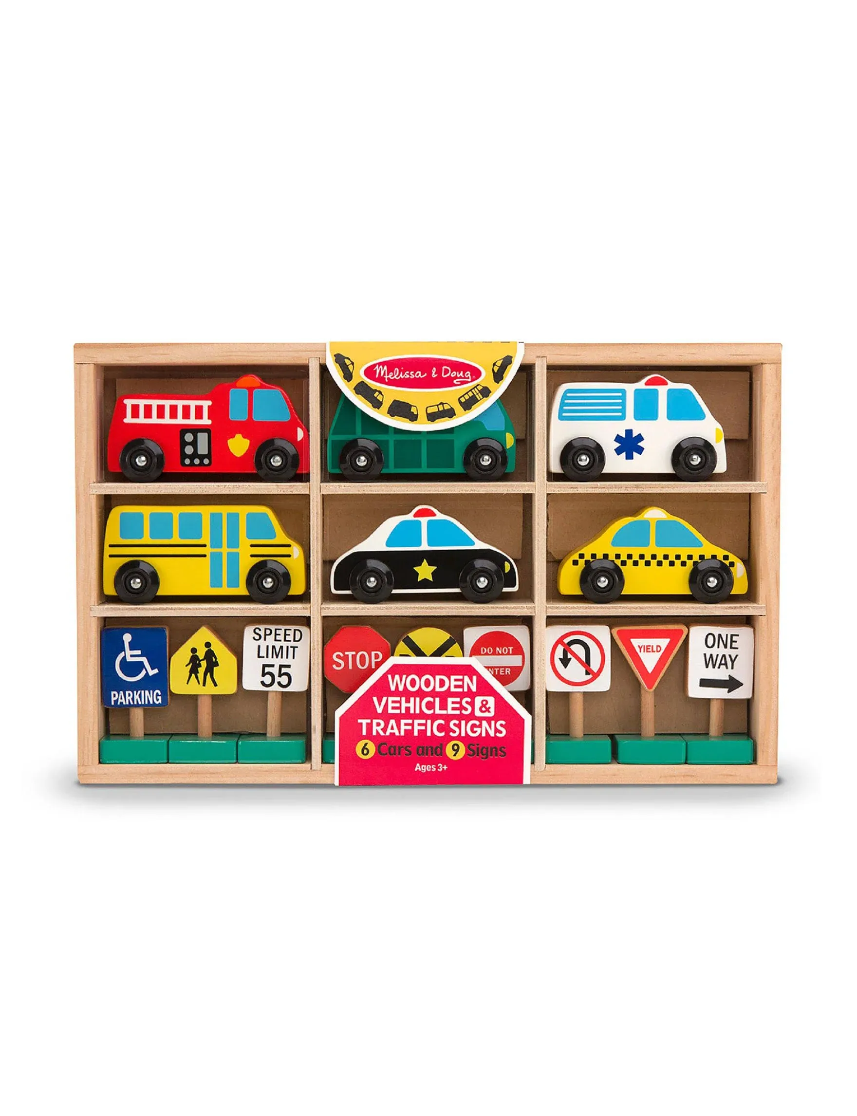 Melissa & Doug - Wooden Vehicles and Traffic Signs