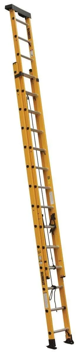 DeWalt Dxl3020-28pt Extension Ladder, Fiberglass, 28 ft, iA