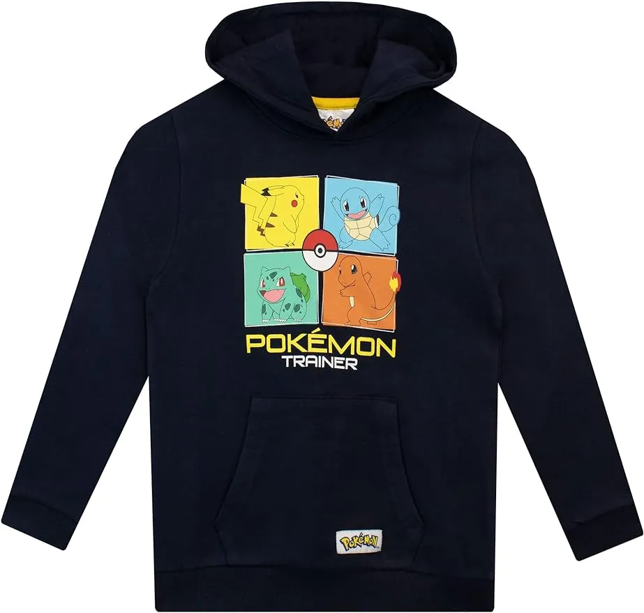 Boys' Pokémon Pikachu French Terry Hoodie, Pikachu in 100% Cotton - Size Little ...