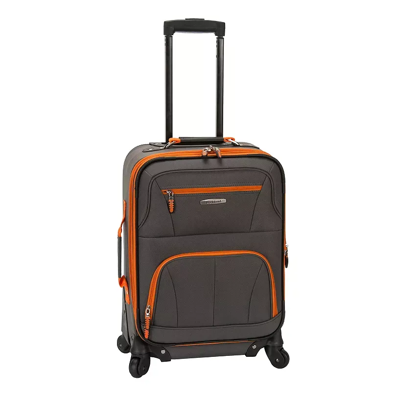 Rockland Luggage Pasadena 19" Softside Expandable Spinner Carry On, F2281