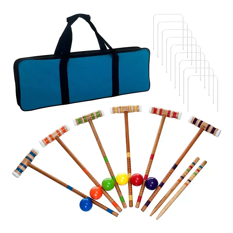 Trademark Games Complete Croquet Set, Multicolor