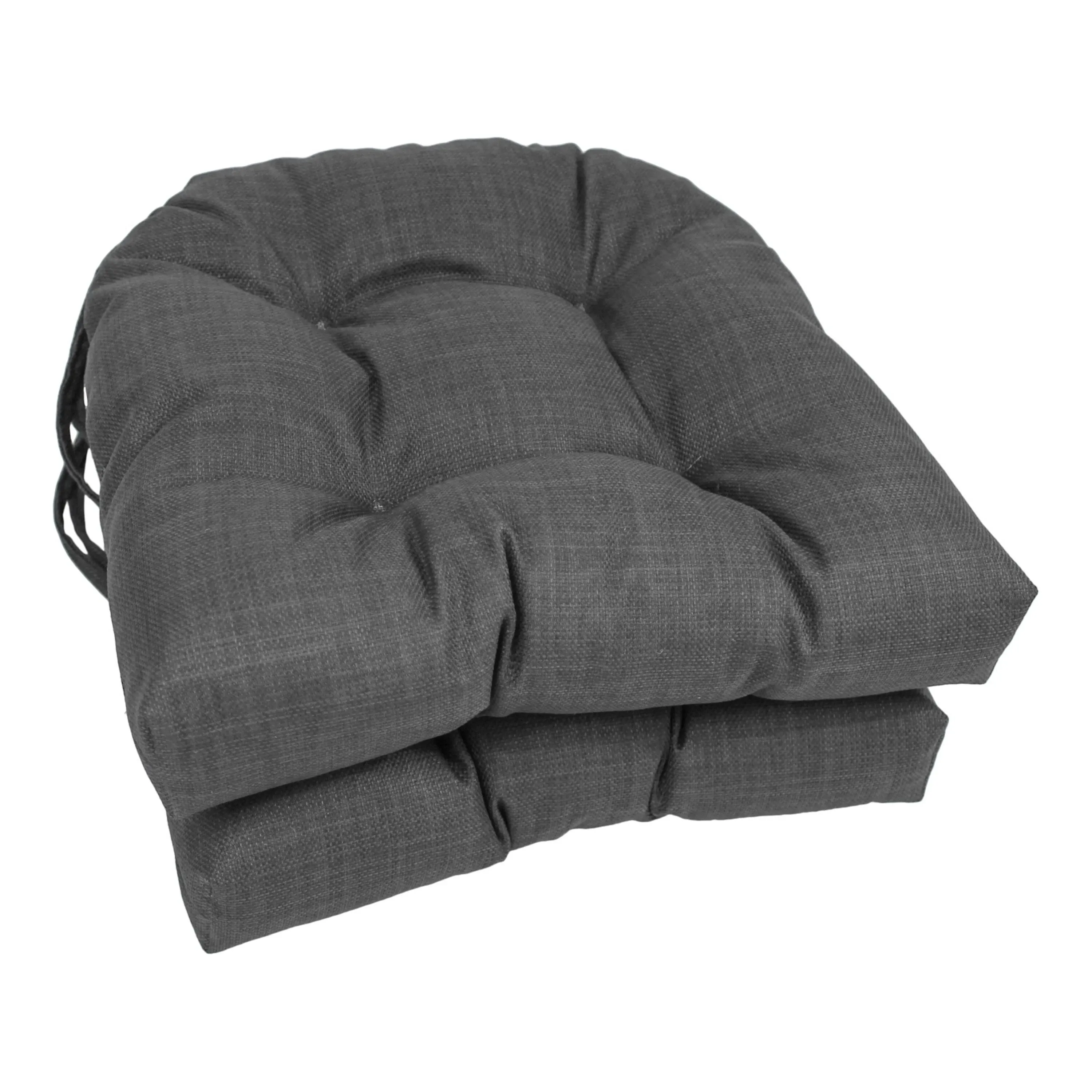 16-inch U-shaped Indoor/ Outdoor Chair Cushion (Set of 2) - 16" x 16" - Bed Bath & Beyond - 8856266