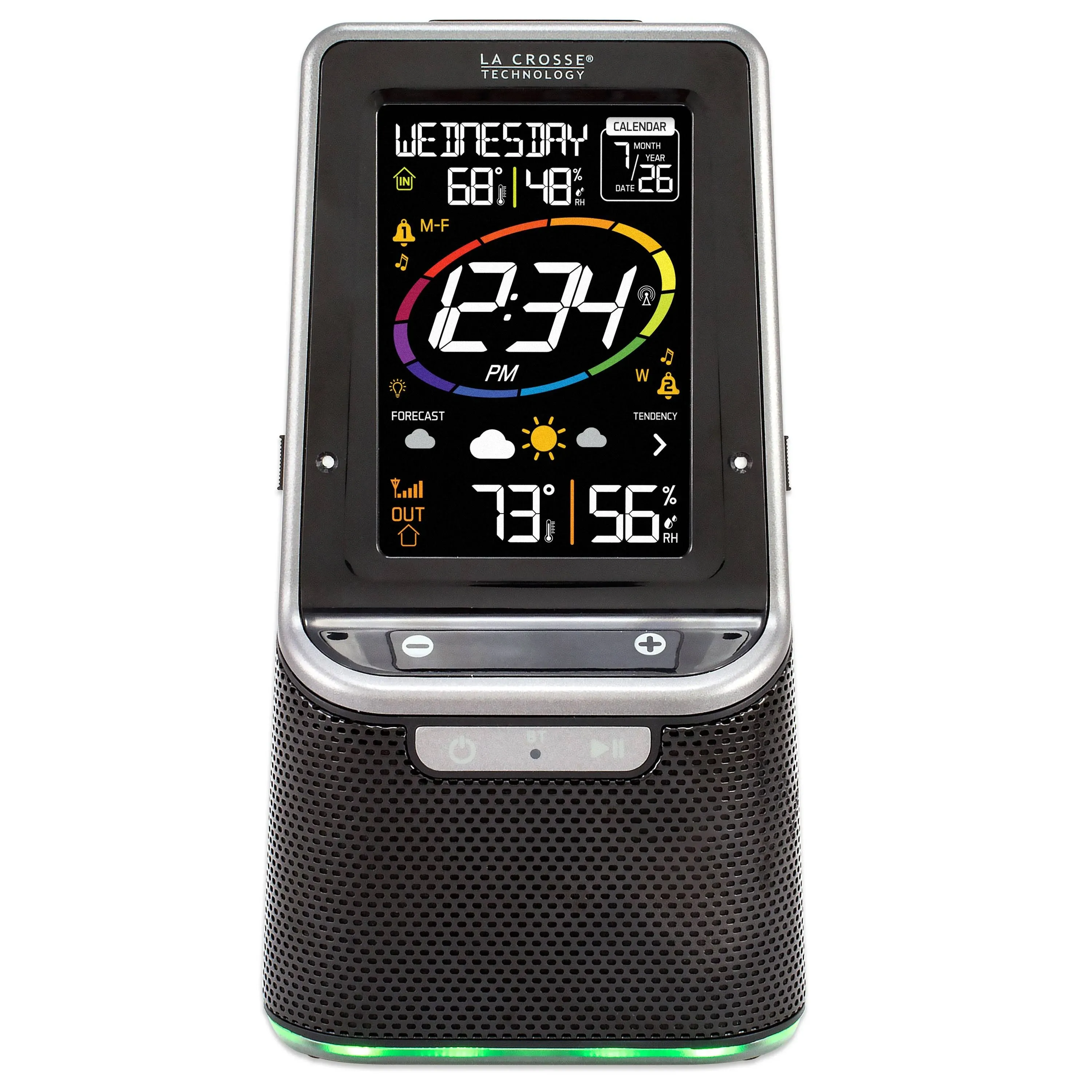 La Crosse Technology Wireless Weather Station with Bluetooth Speaker