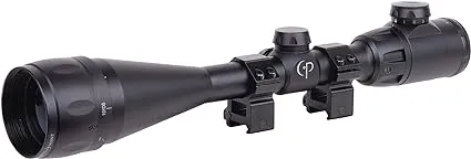 CenterPoint 6-20x50mm magnification, Riflescope with Tag and BDC Illuminated Reticle (Black)