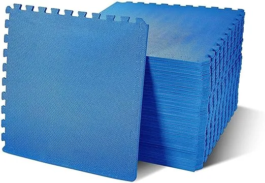 BalanceFrom Puzzle Exercise Mat with EVA Foam Interlocking Tiles for MMA, Exercise, Gymnastics and Home Gym Protective Flooring, Multiple Sizes