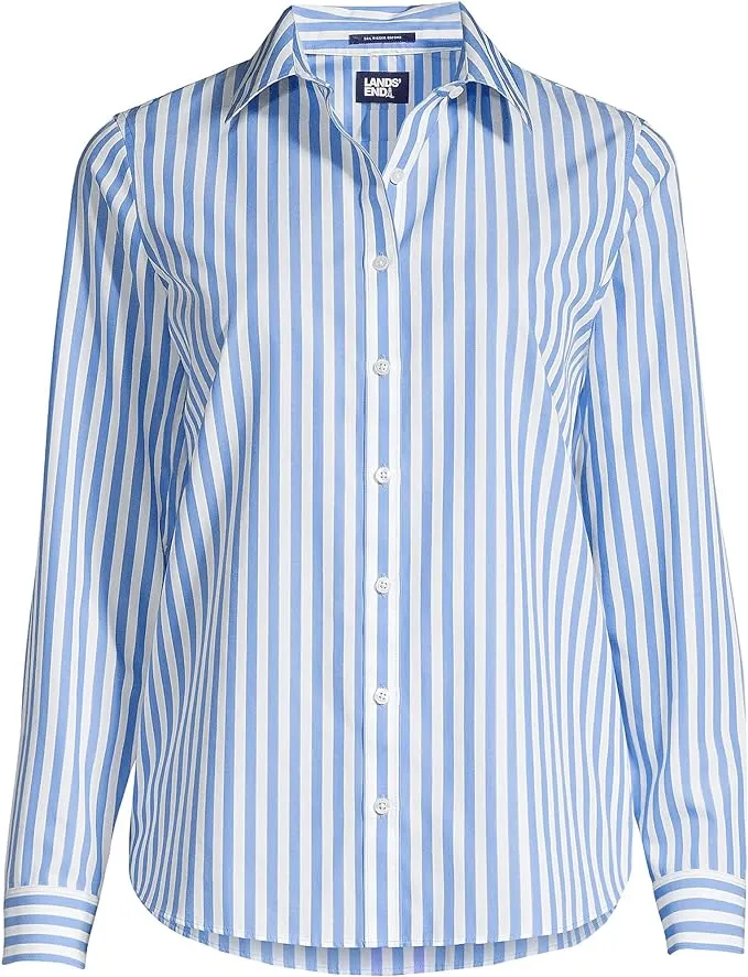 Lands' End Women's No Iron Button Front Shirt