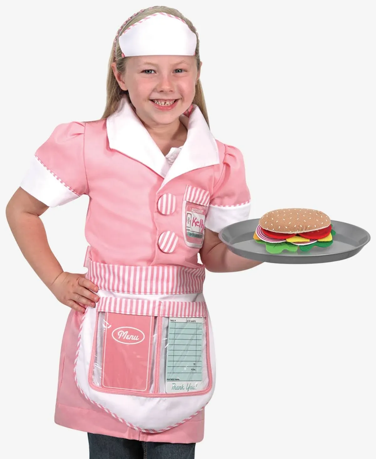 Melissa & Doug Costume Waitress Role Play Set