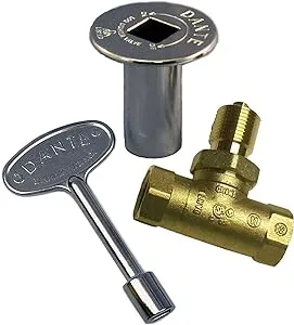 Dante 1/2-Inch Quarter-Turn Straight Gas Ball Valve Kit