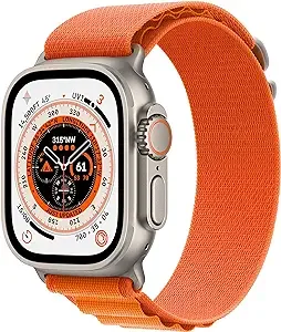 Apple Watch Ultra GPS 49mm Titanium Orange Alpine Loop