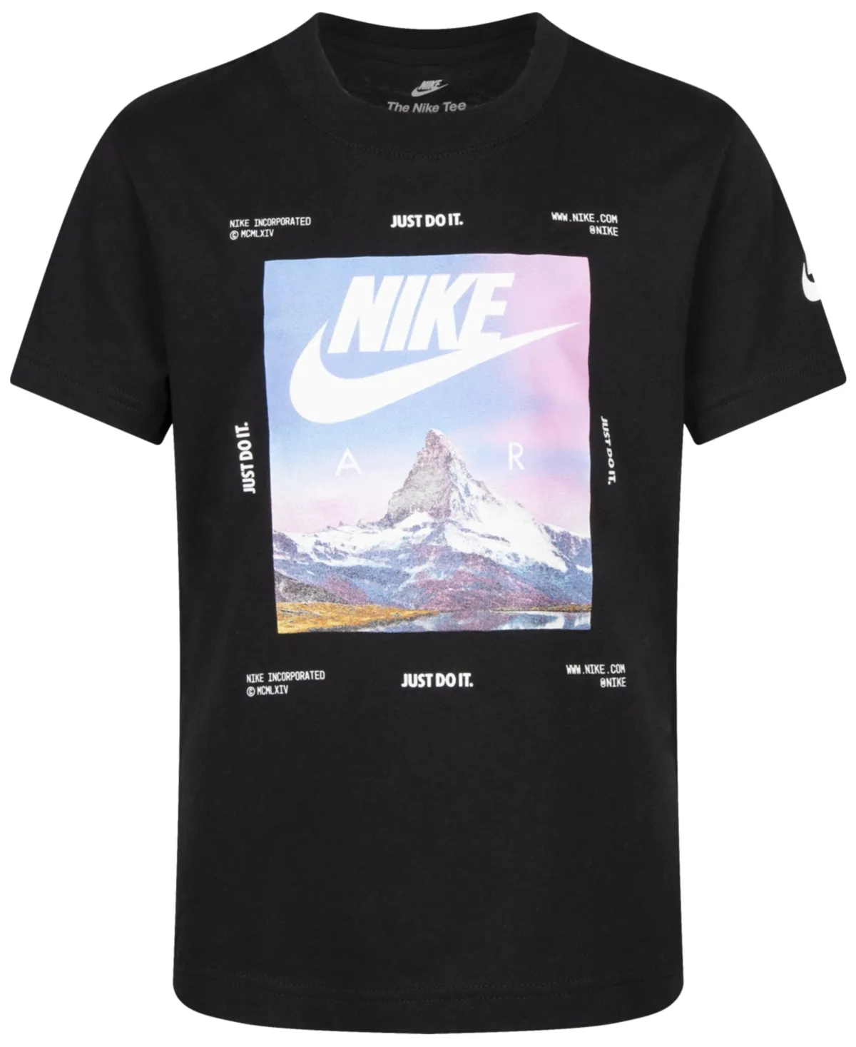 Nike Little Boys Peak Graphic T-shirt - Black