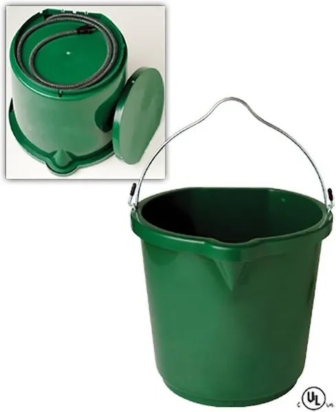 Farm Innovators Flat-Back Heated Bucket