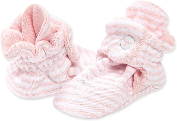 Burts Bees Classic Stripe Organic Cotton Baby Booties - Blossom Burt's