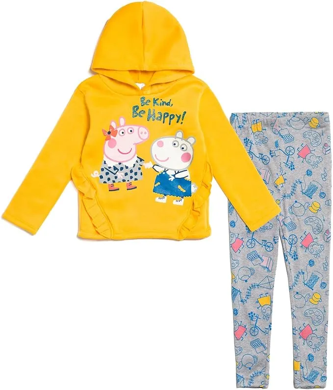 Peppa Pig Pullover Fleece Hoodie and Leggings Set