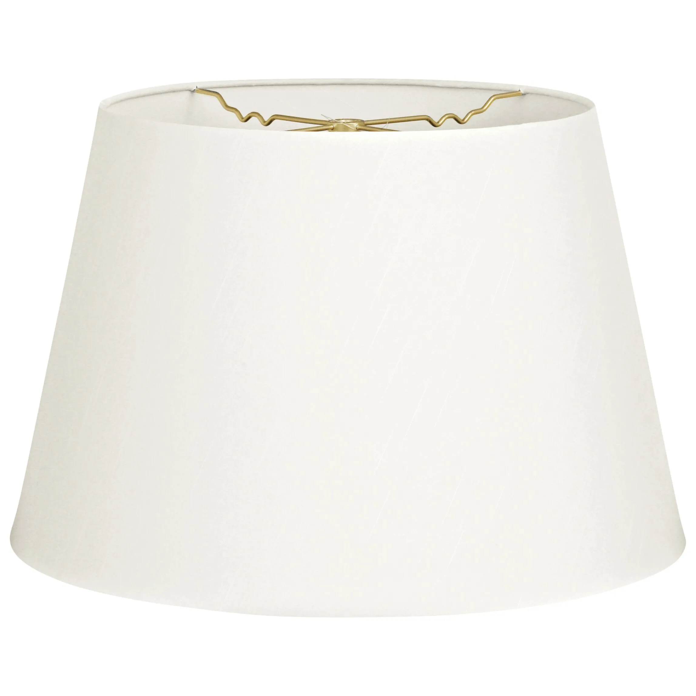 Royal Designs Tapered Shallow Drum Hardback Lamp Shade, White, 8 x 12 x 8.5