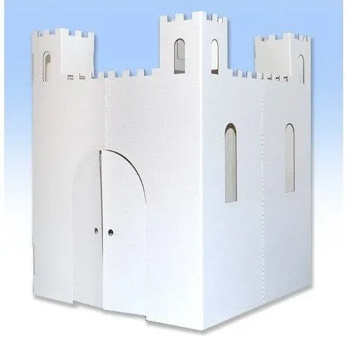 Easy Playhouse Blank Castle - Kids Art &amp; Craft for Indoor &amp; Outdoor Fun, Color,