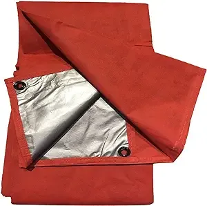 Moose Supply All Weather Picnic Tarp  Red  5  x 7