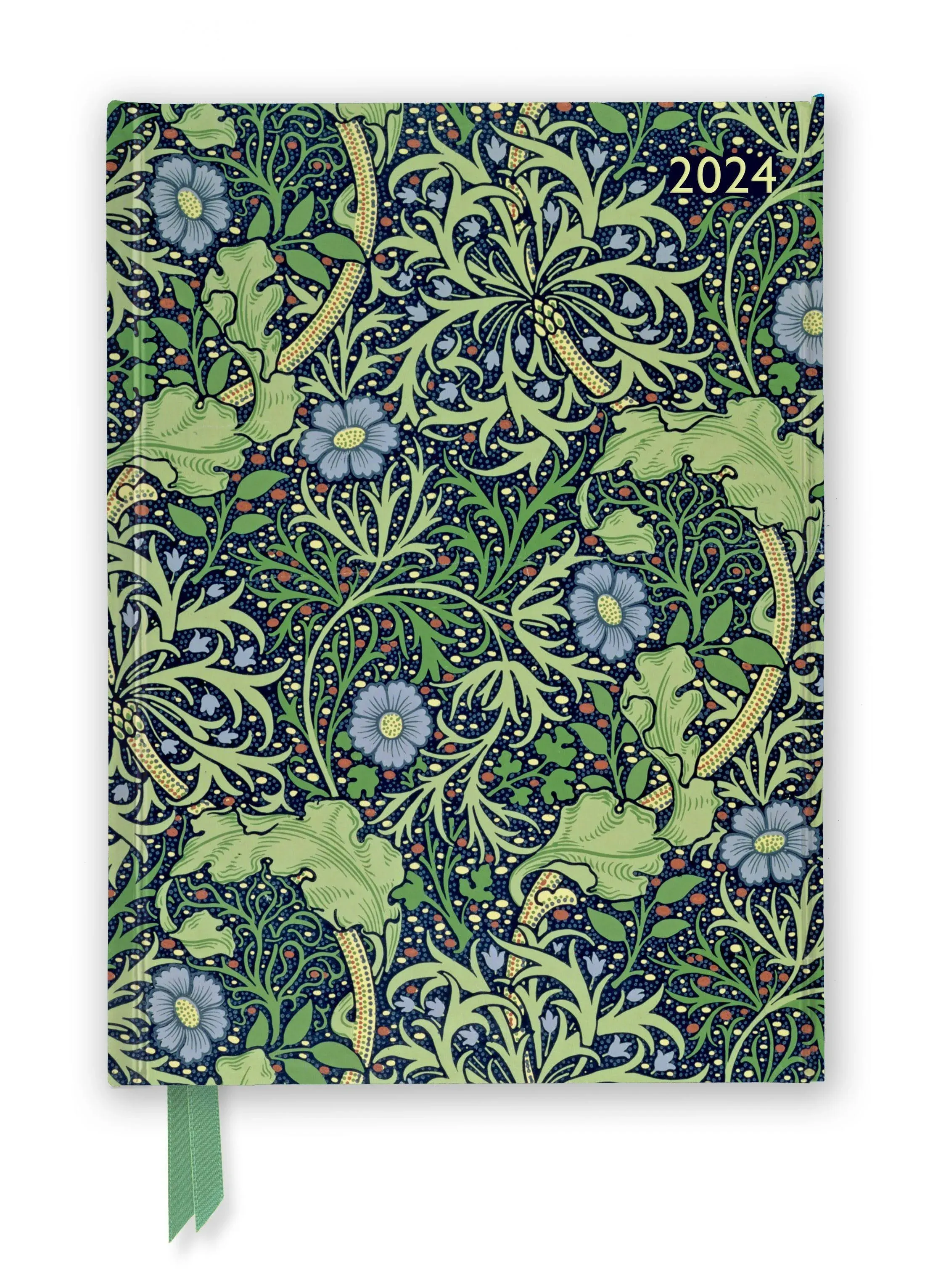 William Morris: Seaweed 2024 Luxury Diary - Page to View with Notes [Book]