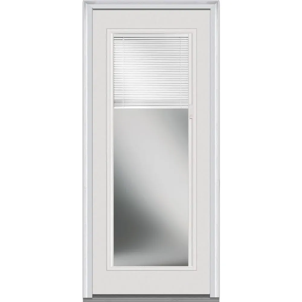 National Door Company ZA00215 Steel, Primed, Right Hand Inswing, Exterior Prehung ...