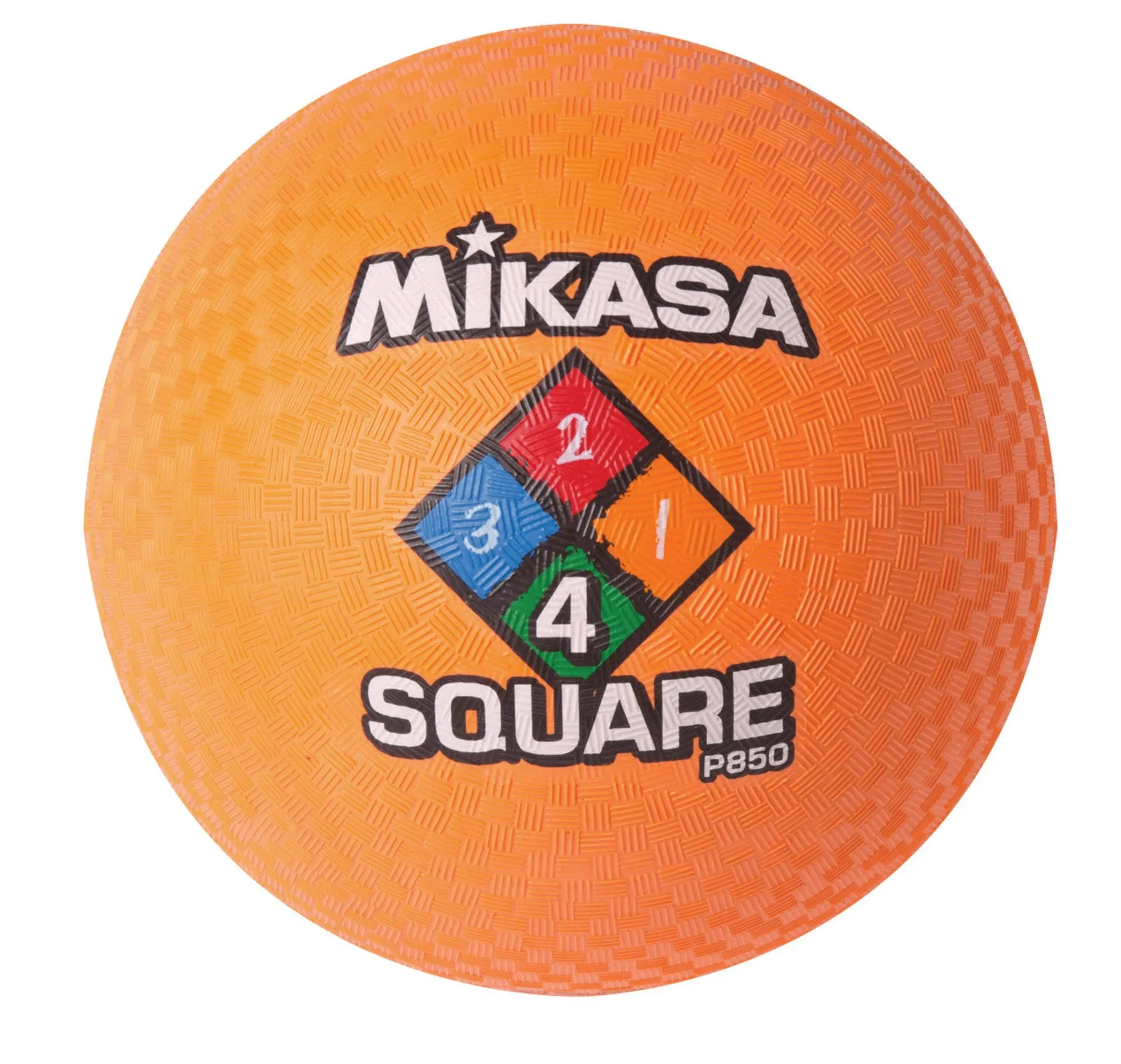 Mikasa 8-1/2 in Four Square Playground Ball, Neon Orange