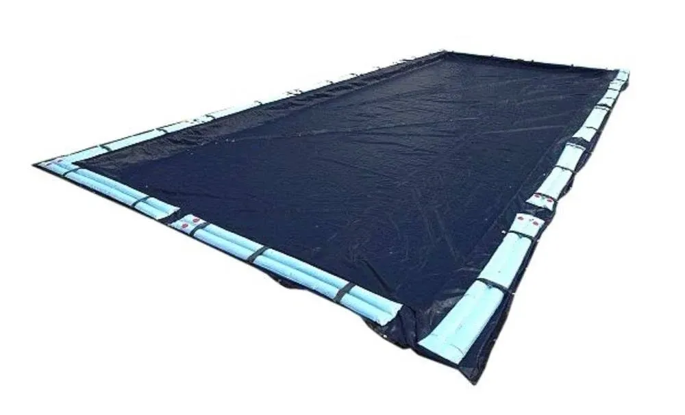 Swimline 16x32 Feet Dark Blue Winter in Ground Swimming Pool Cover