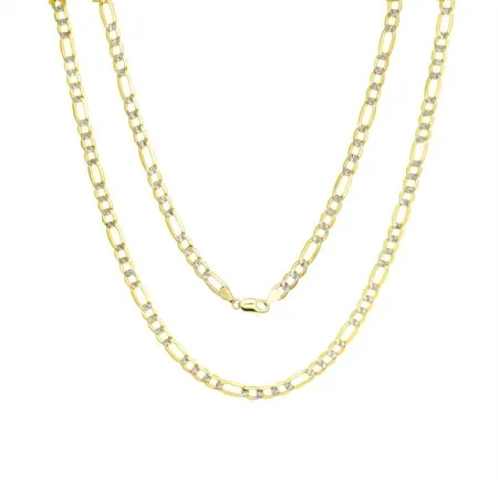 10K Yellow Gold 3mm Rolo Round Circle Cable Link Chain Pendant Necklace, 16&#034;-30&#034;