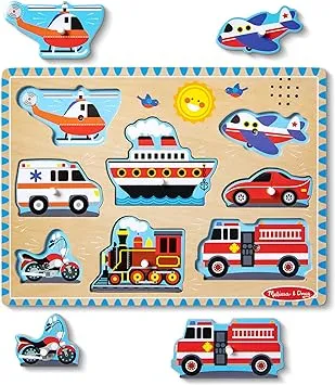 Melissa & Doug Sound Puzzle (Vehicles)