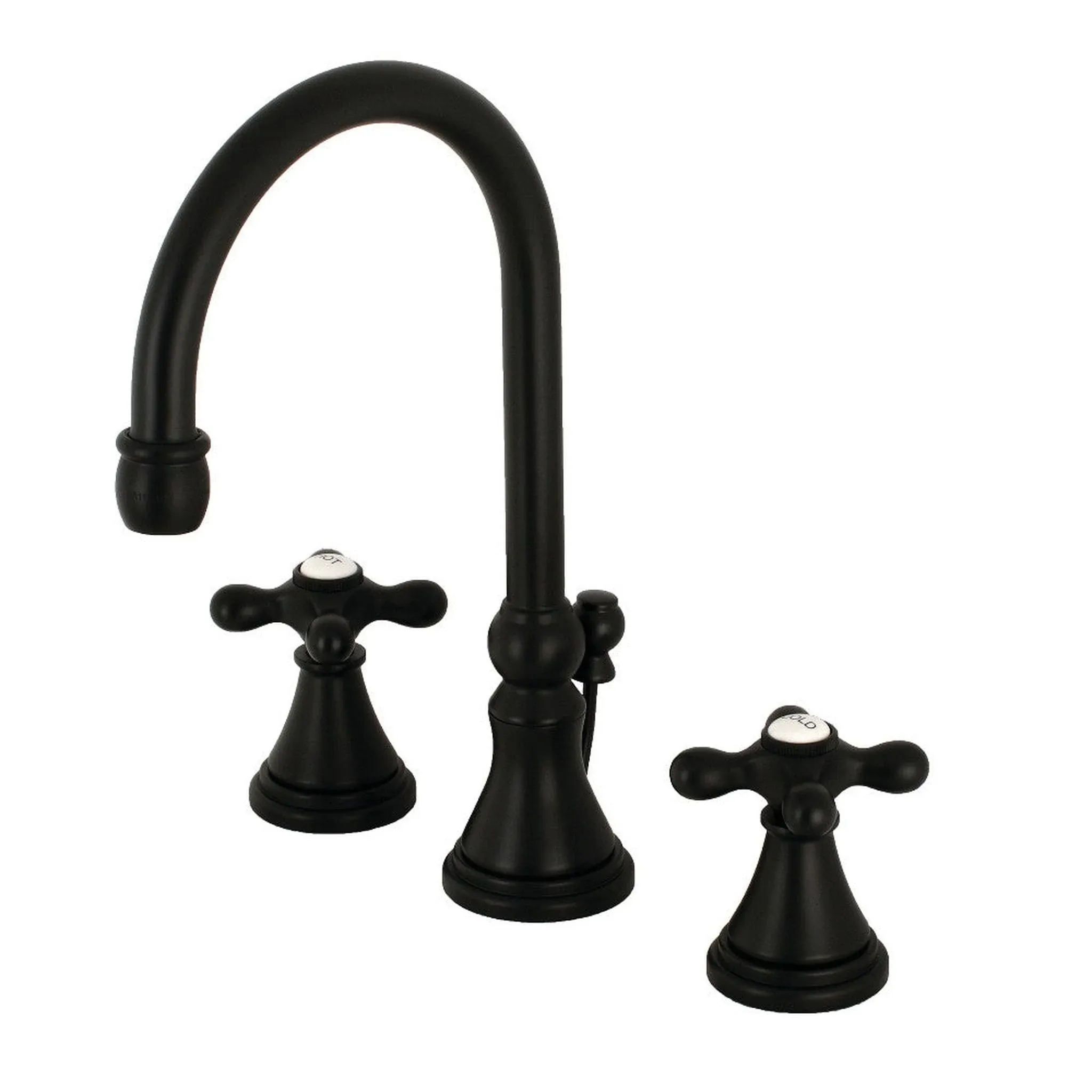 Kingston Brass KS2980AX Governor Widespread Bathroom Faucet with Brass Pop-Up ...