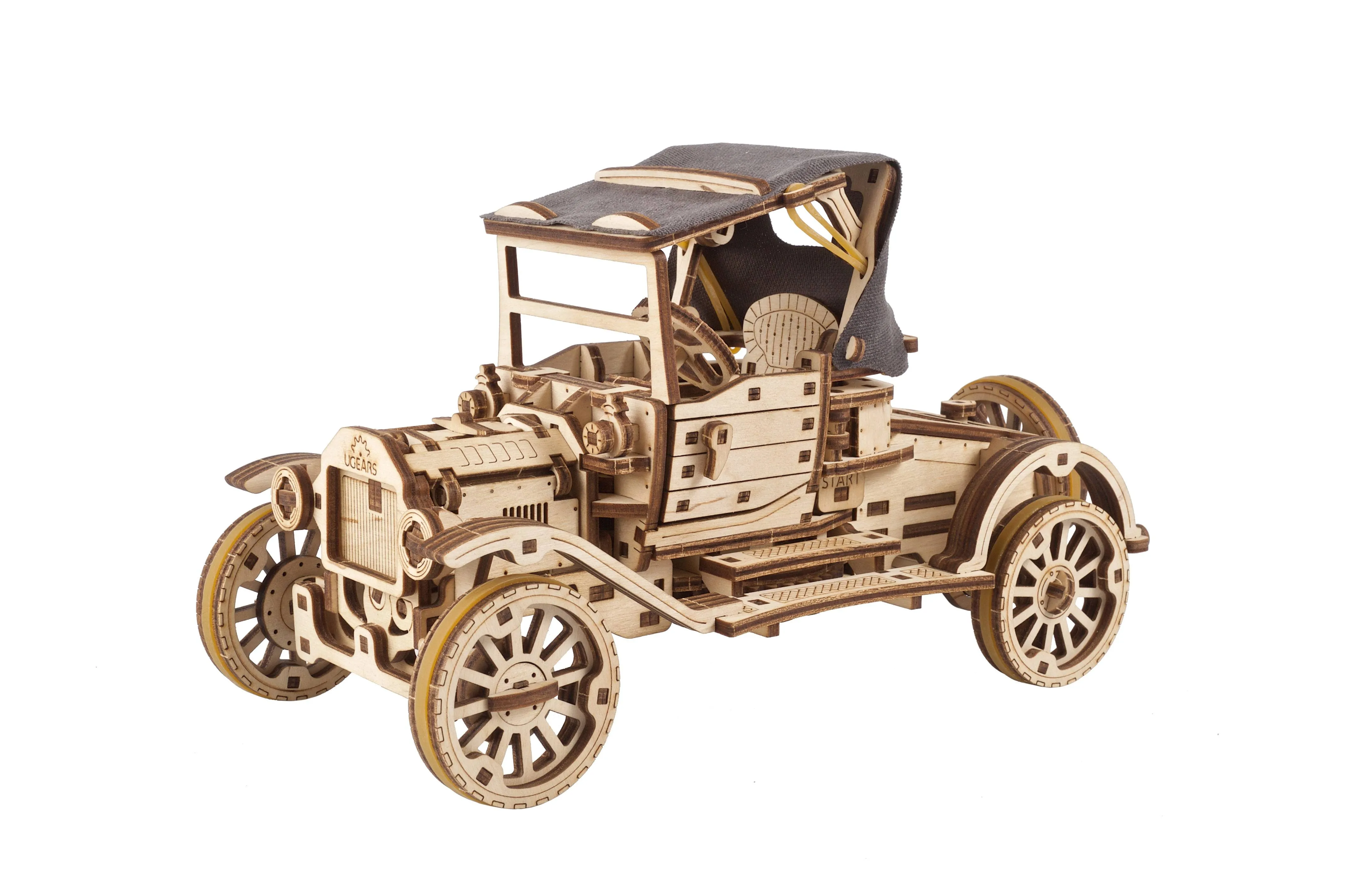 UGears Retro Car UGR-T Wooden Mechanical Model Kit - UGMUTG0098