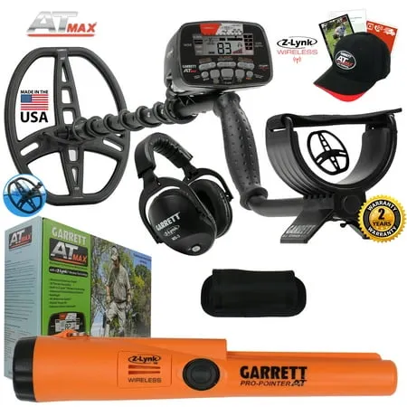 Garrett AT Max Metal Detector with AT Z-Lynk ProPointer