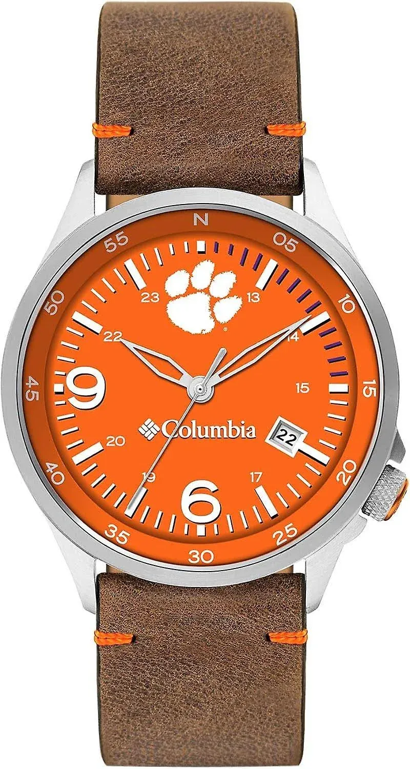 "Columbia Collegiate Canyon Ridge Men's Analog Watch | Clemson Tigers"