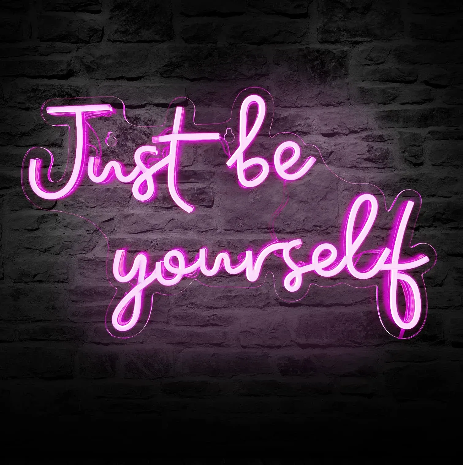 DECANIT Just Be Yourself Neon Signs