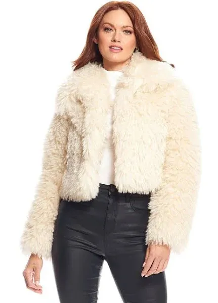 Fabulous Furs Snowdrift Faux Fur Jacket