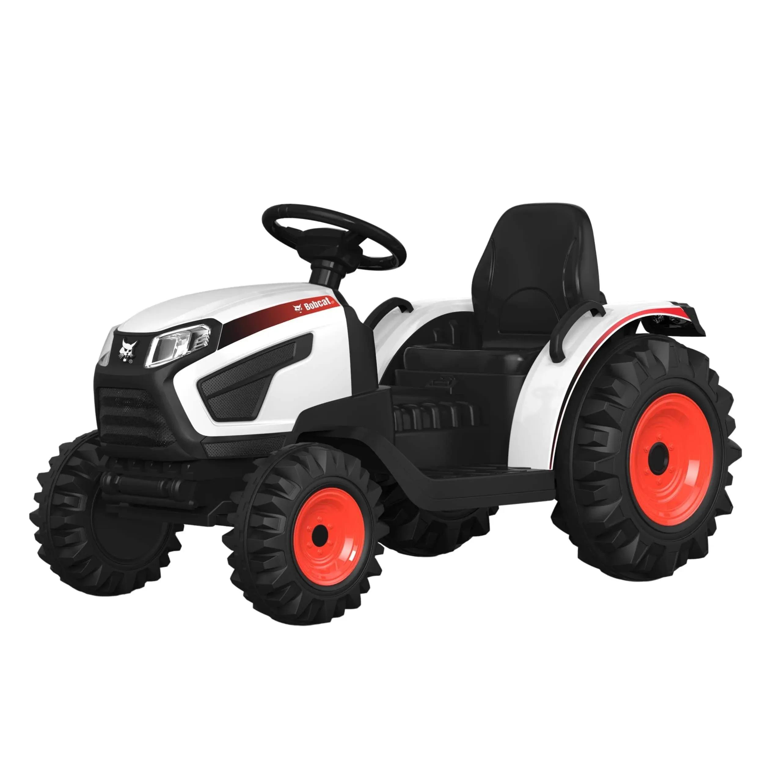 Best Ride On Cars Bobcat Farm Tractor 12V, White