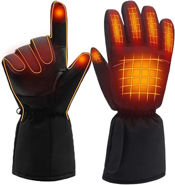 Pokerking Rechargeable Heated Gloves for Man & Woman, AA Battery Operated ...