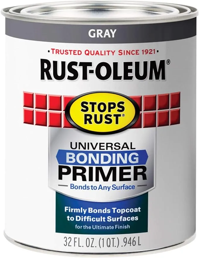 Rust-Oleum 334940 Universal Bonding Primer,grey, 32 Fl Oz (Pack of 1)