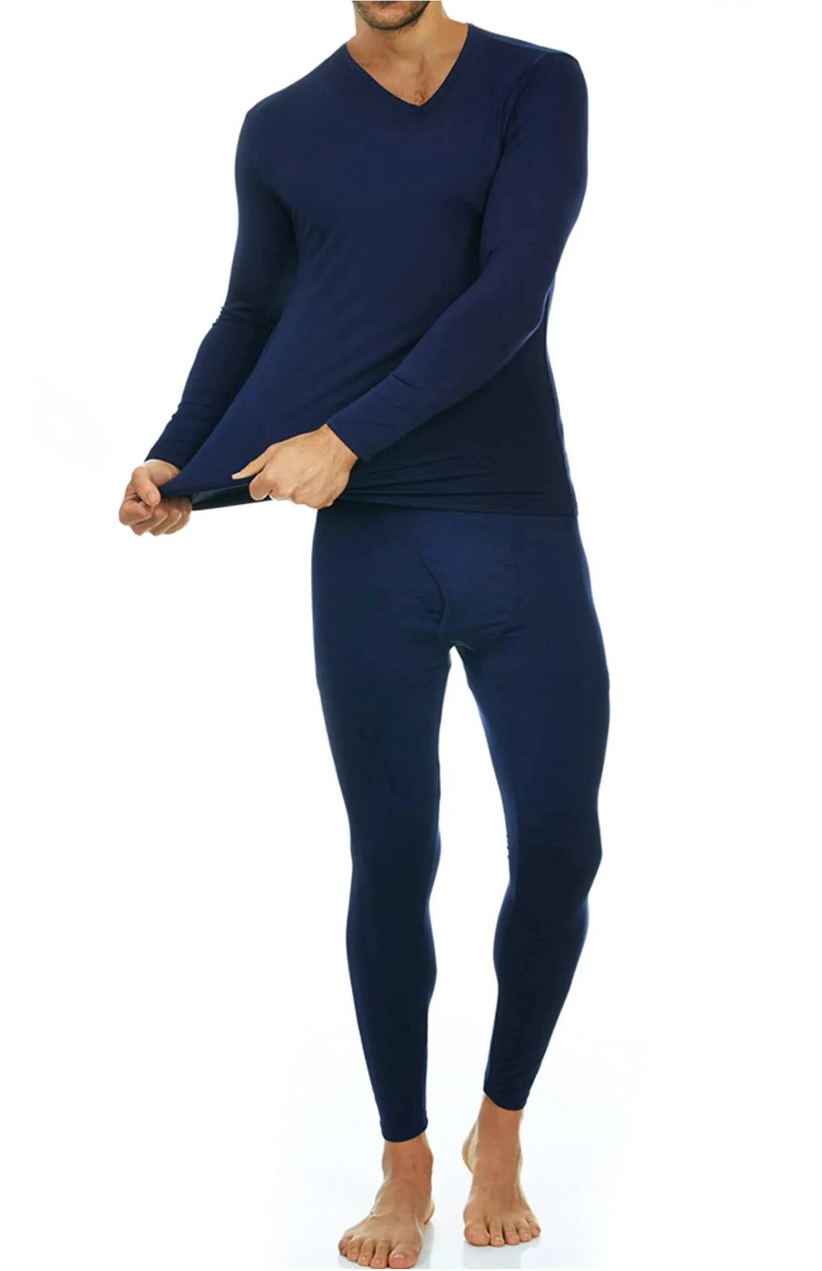 Thermajohn Long Johns Thermal Underwear for Men Fleece Lined Base Layer Set for ...