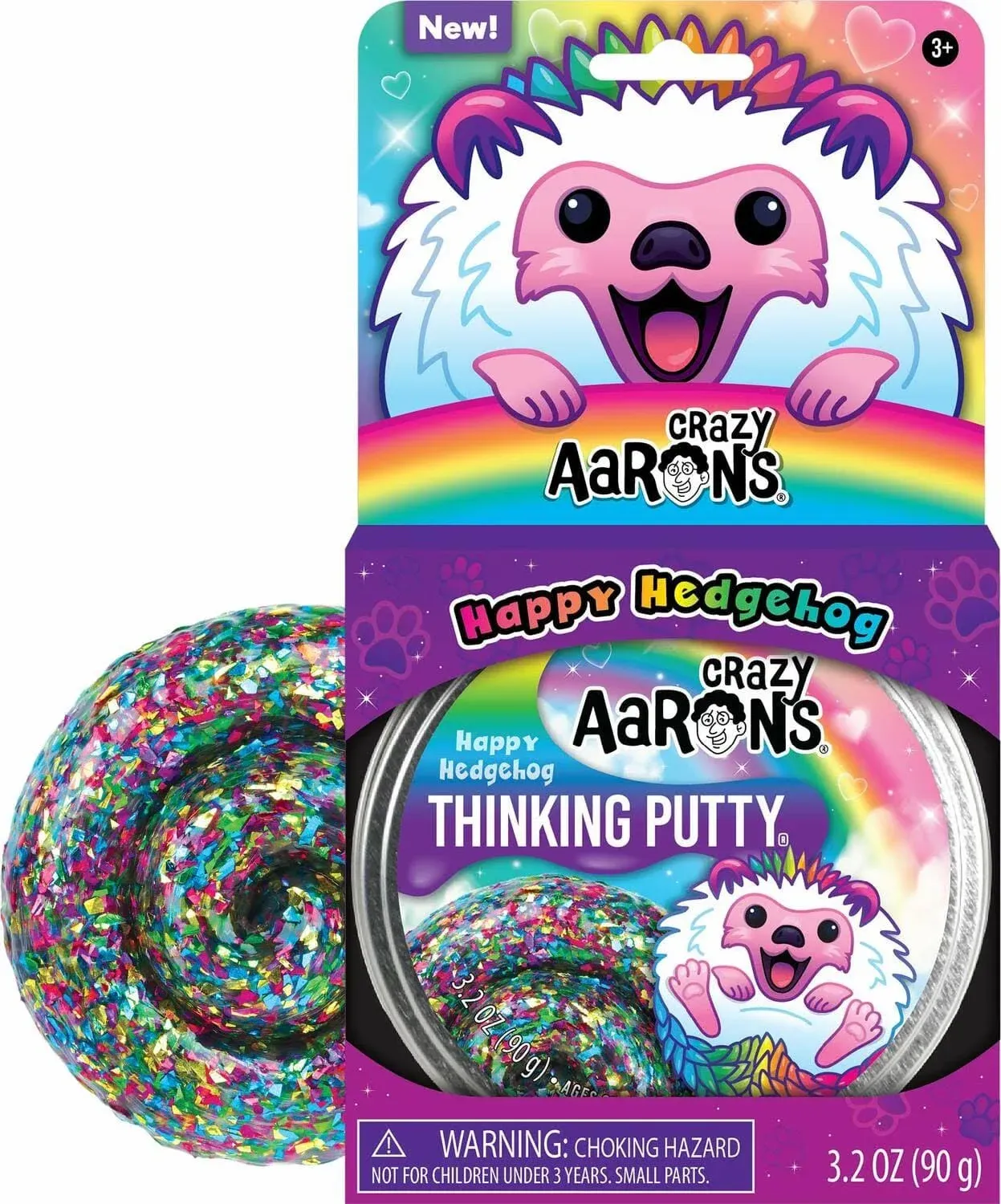 Crazy Aaron's Happy Hedgehog Thinking Putty