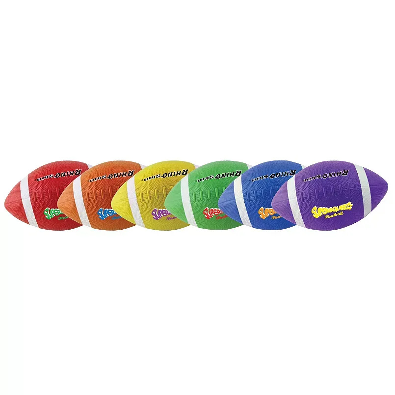 Champion Sports 6-pk. Rhino Skin Super Squeeze Football Set