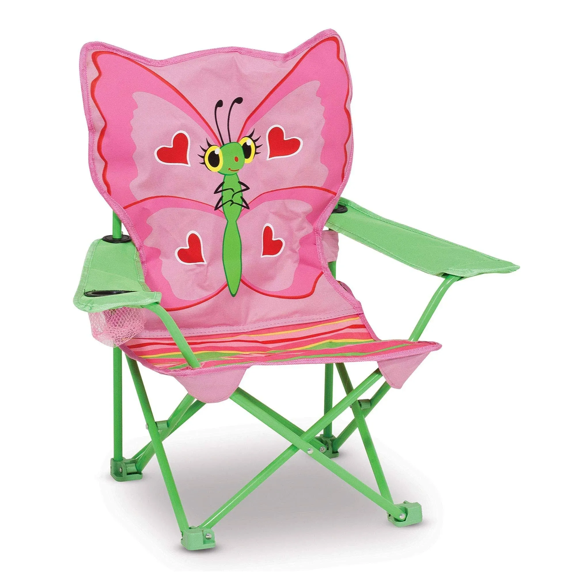 Melissa & Doug Bella Butterfly Childs Outdoor Chair Frustration-Free